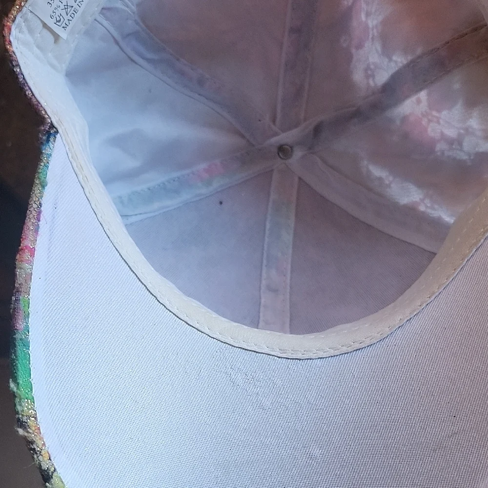 Colorful Hope Cap with Rhinestone Accents